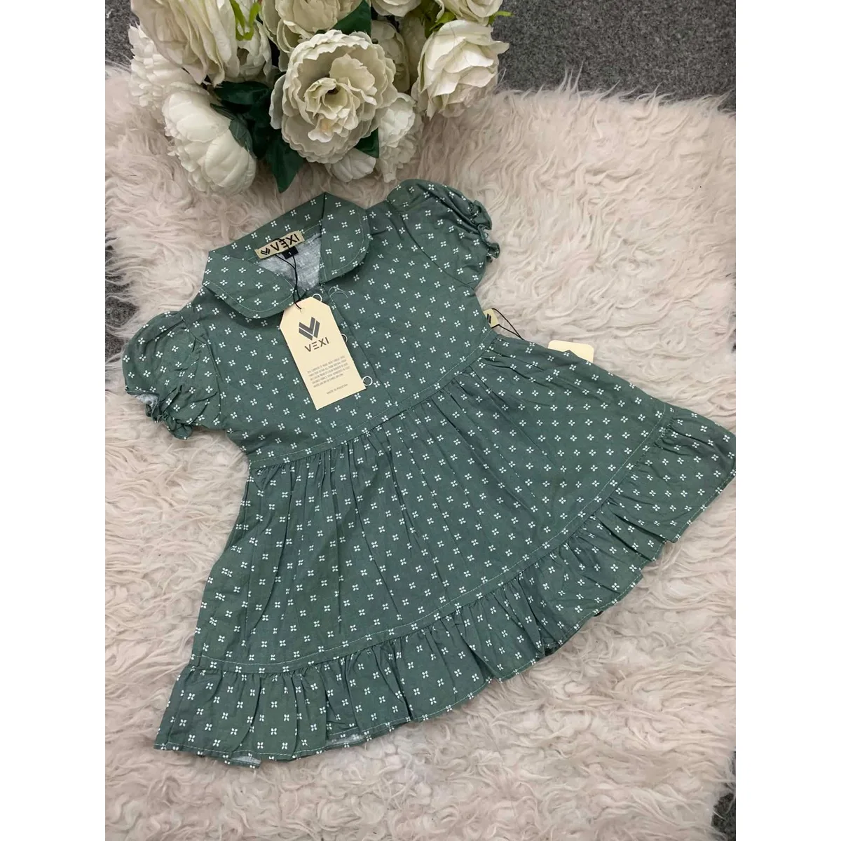 Kids Affordable Collection 2026: Kids Girls New Arrivals Cotton Printed Frock Export