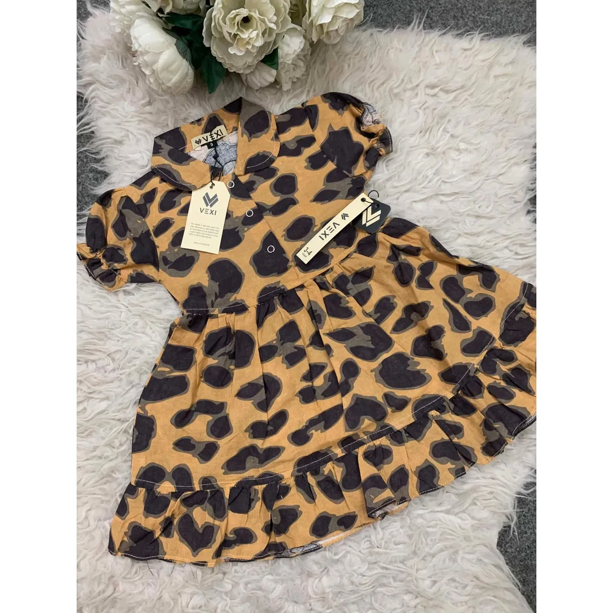 Kids Affordable Collection 2026: Kids Girls New Arrivals Cotton Printed Frock Export